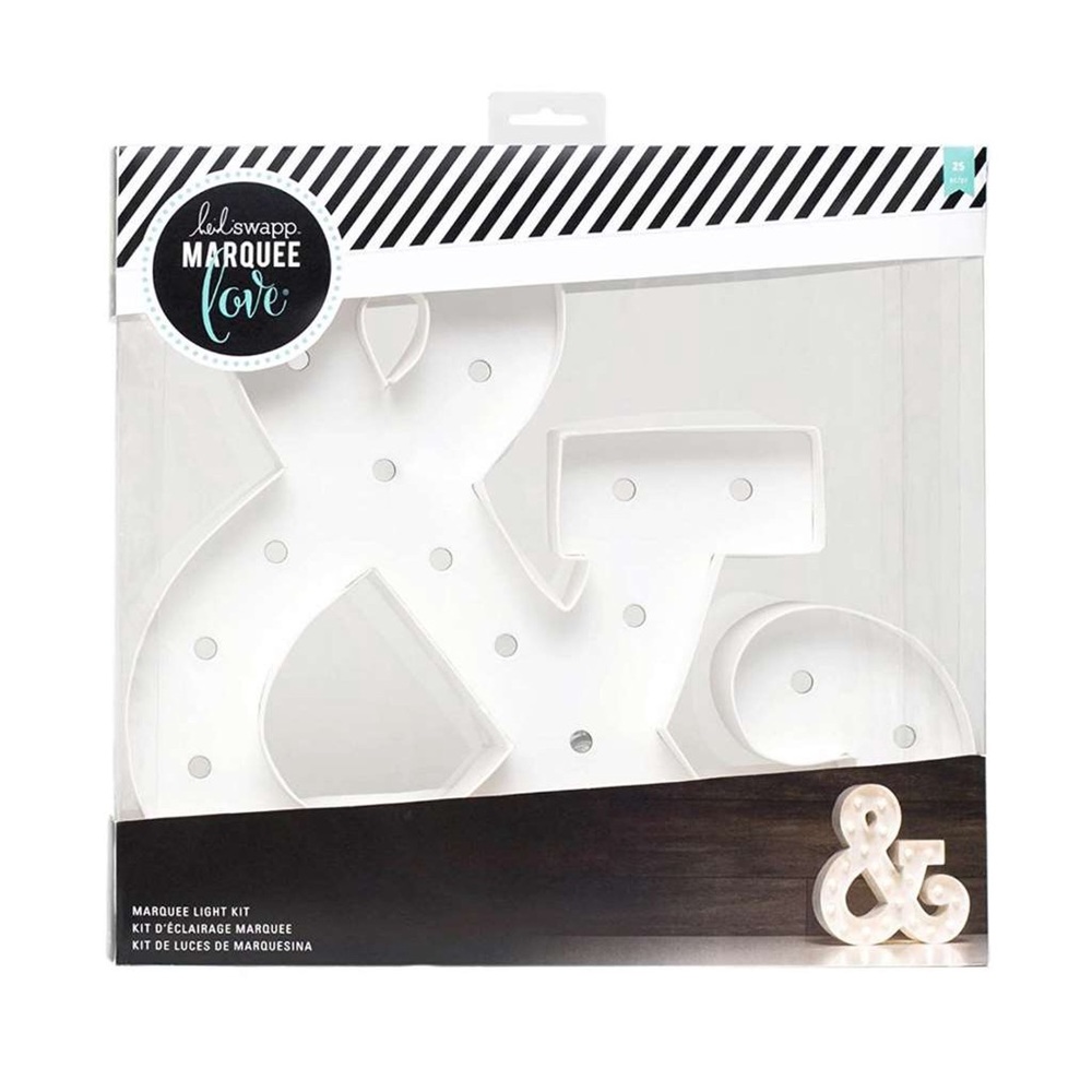 NWT American Crafts Heidi Swapp Marquee Love Shape Ampersand 12" Marquee Shape